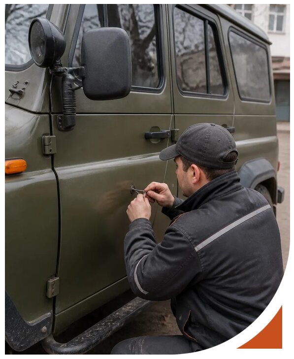 Профессиональное вскрытие автомобиля УАЗ без повреждений в Егорьевске